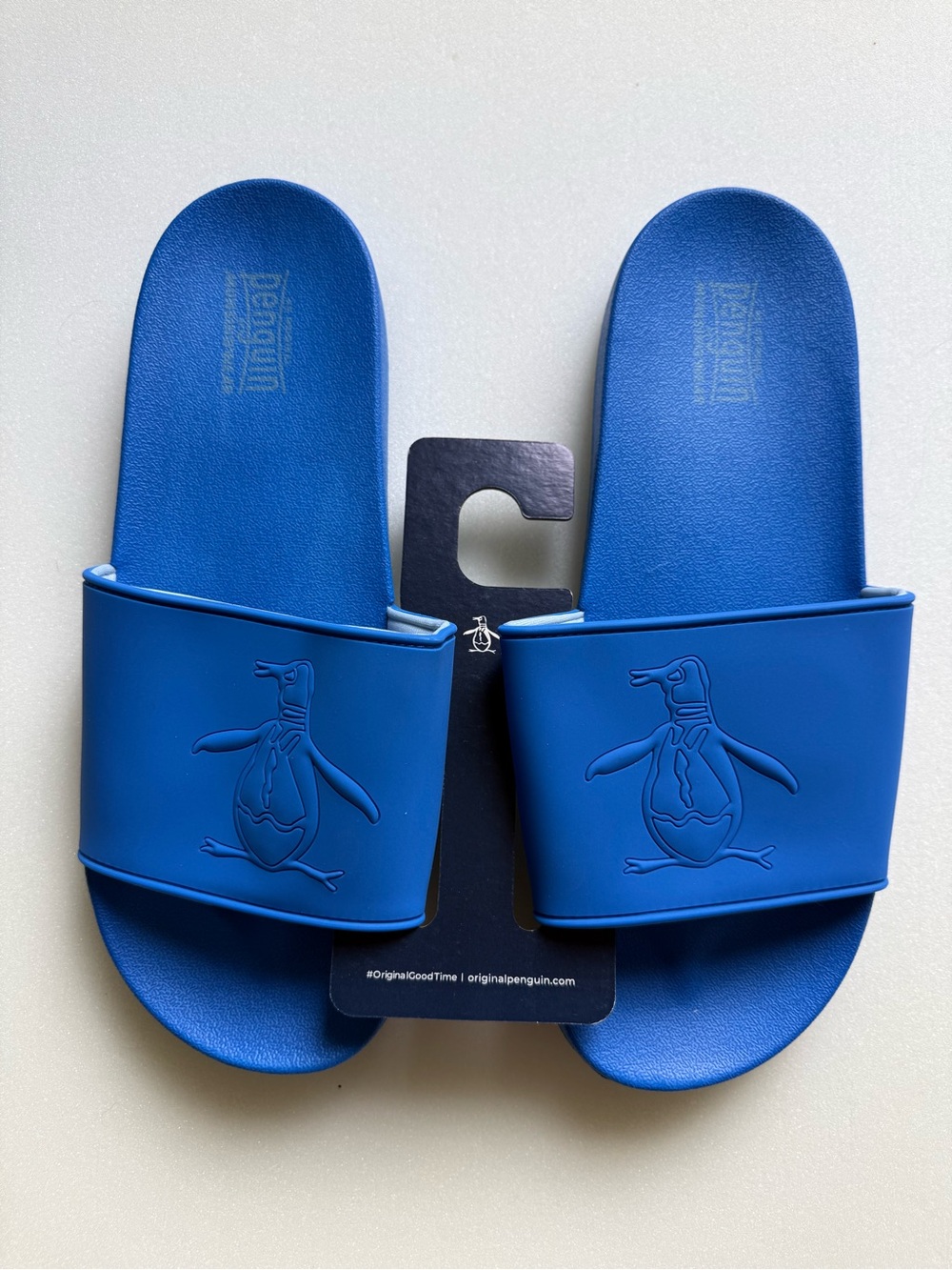 Original Penguin Men’s Blue Slide Sandals NWT Size 11